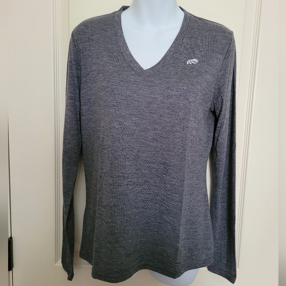 Marika Tek Gray Dry Wik Performance Athletic Top, Sz M, GUC